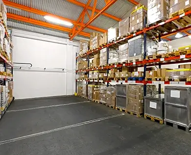 A commercial warehouse