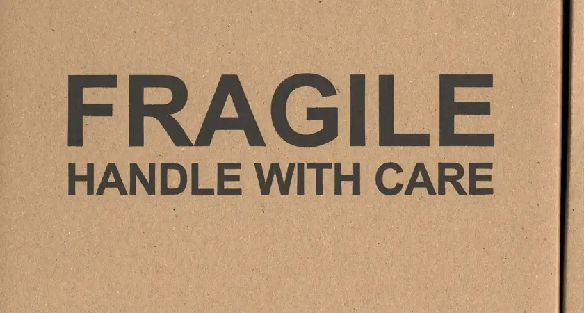 A Clear Box Label: Fragile