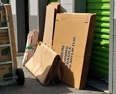 Boxes at a Storage Unit