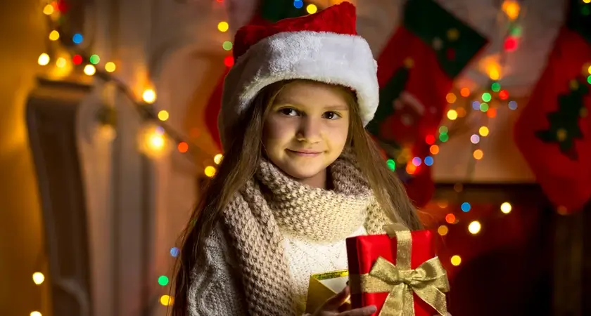 A Child Celebrates the Holidays