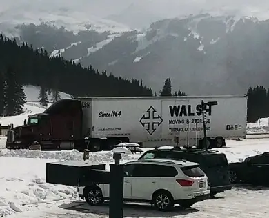 Walsh Truck on a long-distance haul