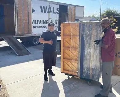 Walsh crew moving furniture