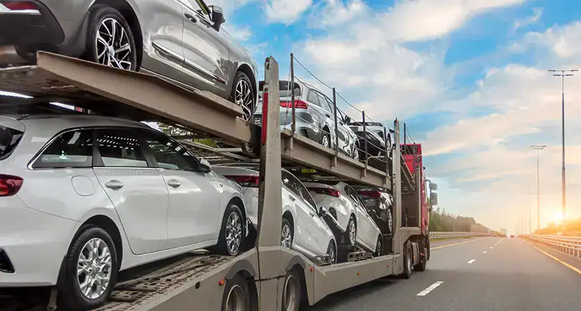 A car transport trailer